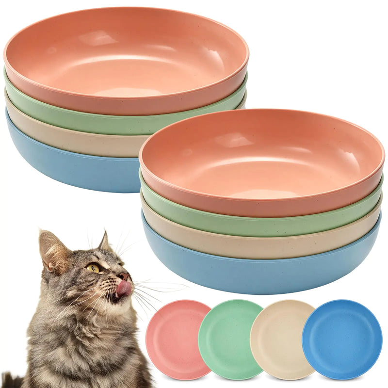 WhiskerWonder™ 8-Pack Fatigue-Free Cat Bowls